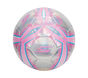 Hex Multi Mini Stripe Size 5 Soccer Ball, STŘÍBRNÁ / SVĚTLE RŮŽOVÁ, large image number 0