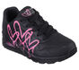 Skechers x JGoldcrown: Uno - Dripping In Love, BLACK / PINK, large image number 4