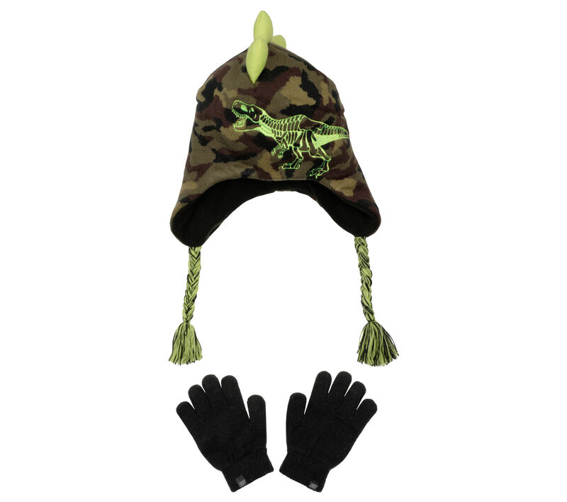 Camouflage T-rex Hat and Glove Set, TERÉNNÍ, largeimage number 0