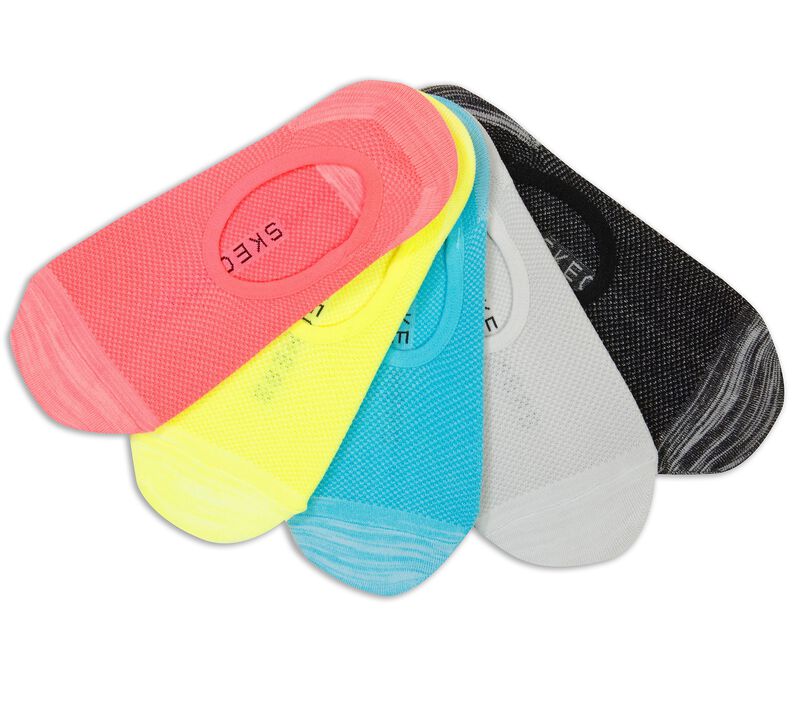 5 Pack Neon Liner Socks, MULTI, largeimage number 0