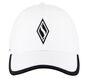 Skechweave Diamond Colorblock Hat, WHITE, large image number 2