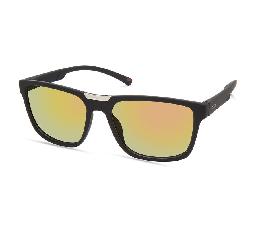 Matte Wayfarer Sunglasses, BLACK, largeimage number 0