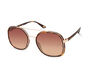 Modified Round Aviator Fashion Sunglasses, BROWN, large image number 0