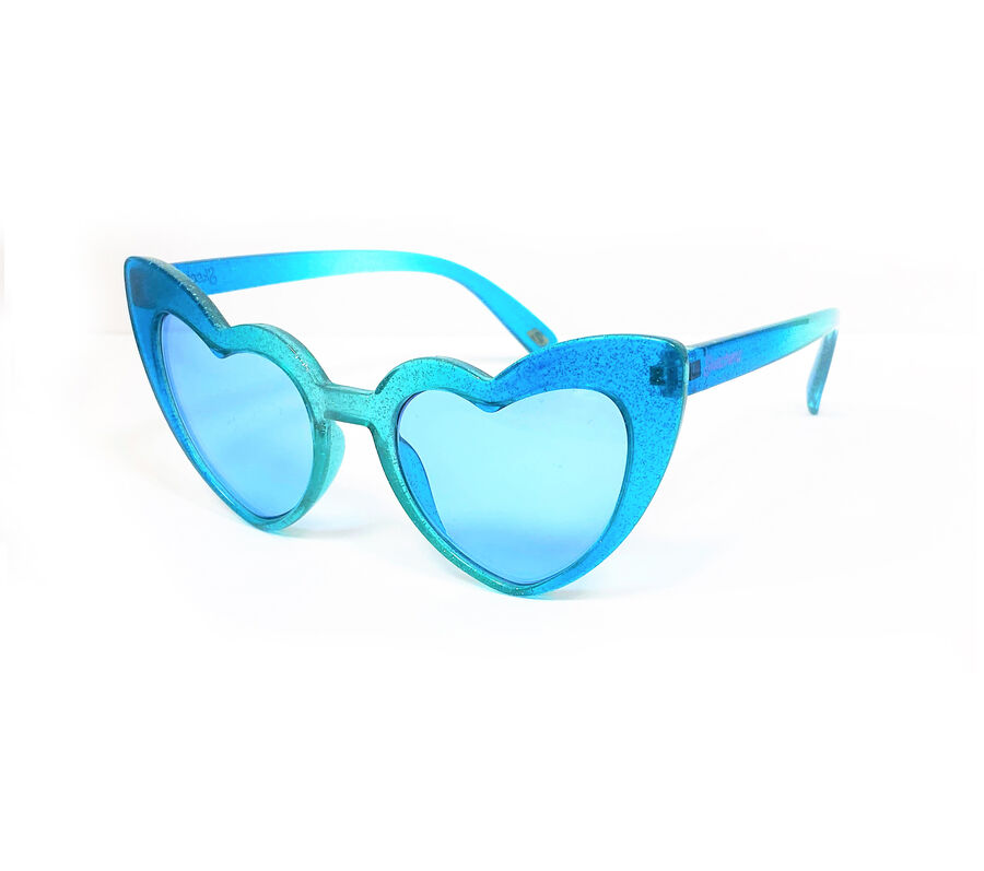 Modified Glitter Heart Plastic Front Sunglasses, MULTI, largeimage number 0