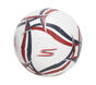 Hex Multi Wide Stripe Size 5 Soccer Ball, BÍLÝ / MODRÝ, large image number 0