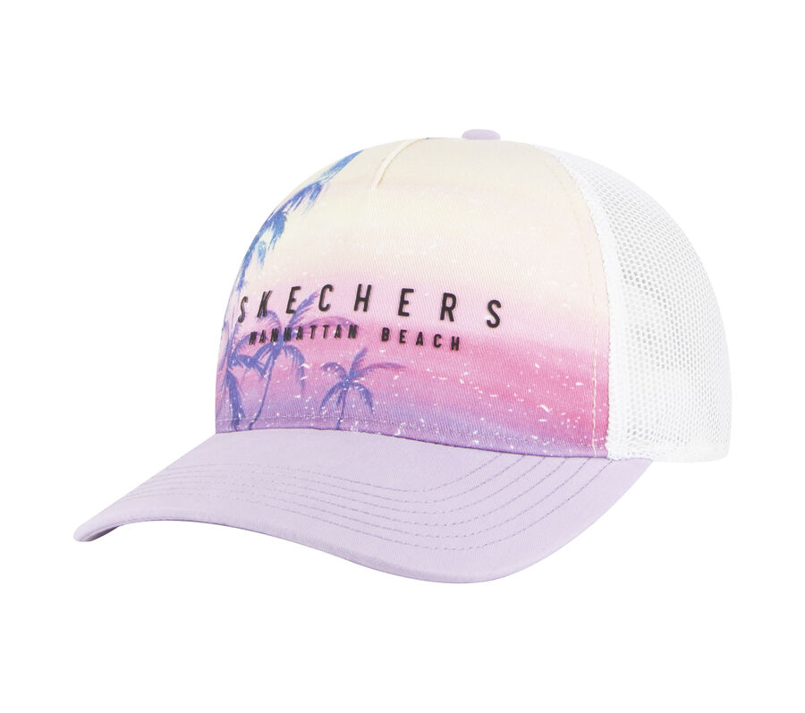 Skechers Palm City Trucker Hat, LAVENDER, largeimage number 0