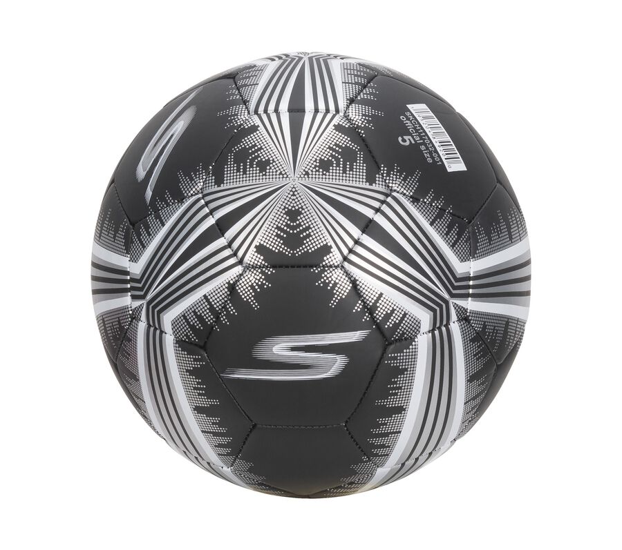 Hex Metallic Mini Stripe Size 5 Soccer Ball, ČERNÁ, largeimage number 0