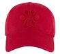 Paw Print Twill Washed Hat, RED, large image number 2