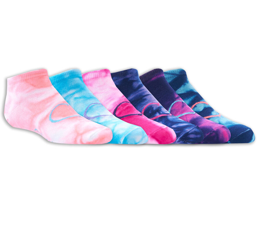 6 Pack Low Cut Tie-Dye Socks, MÍCHANÝ, largeimage number 0