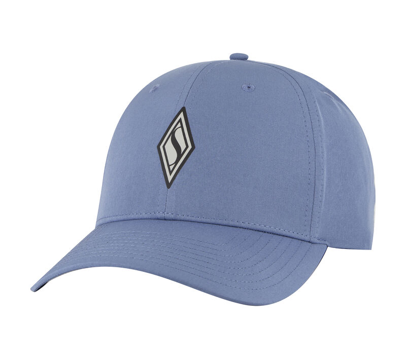 SKECHWEAVE Diamond Snapback Hat, BLUE  /  GRAY, largeimage number 0