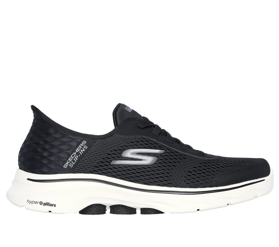 Skechers Slip-ins: GO WALK 7 - Free Hand 2, BLACK / WHITE, largeimage number 0
