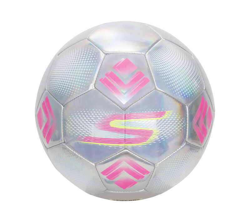 Hex Dusted Size 5 Soccer Ball, STŘÍBRNÁ, largeimage number 0