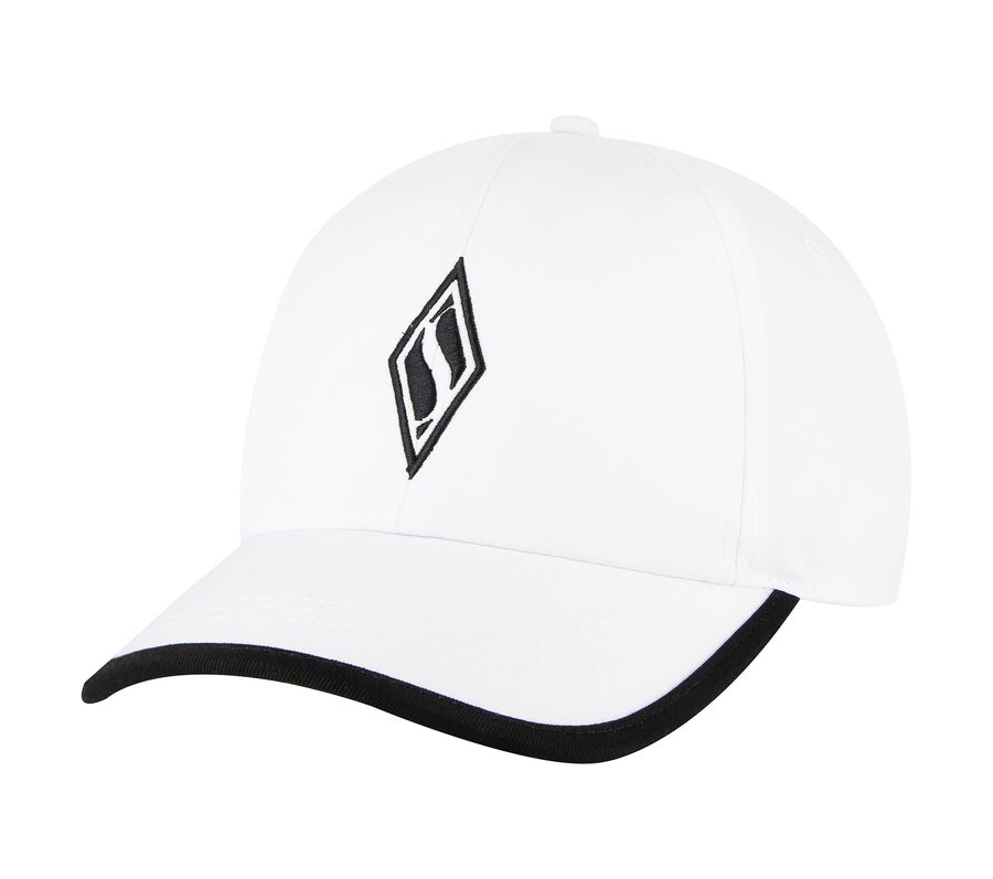Skechweave Diamond Colorblock Hat, WHITE, largeimage number 0