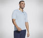Skechers Apparel Off Duty Polo Shirt, LIGHT BLUE / WHITE, large image number 2