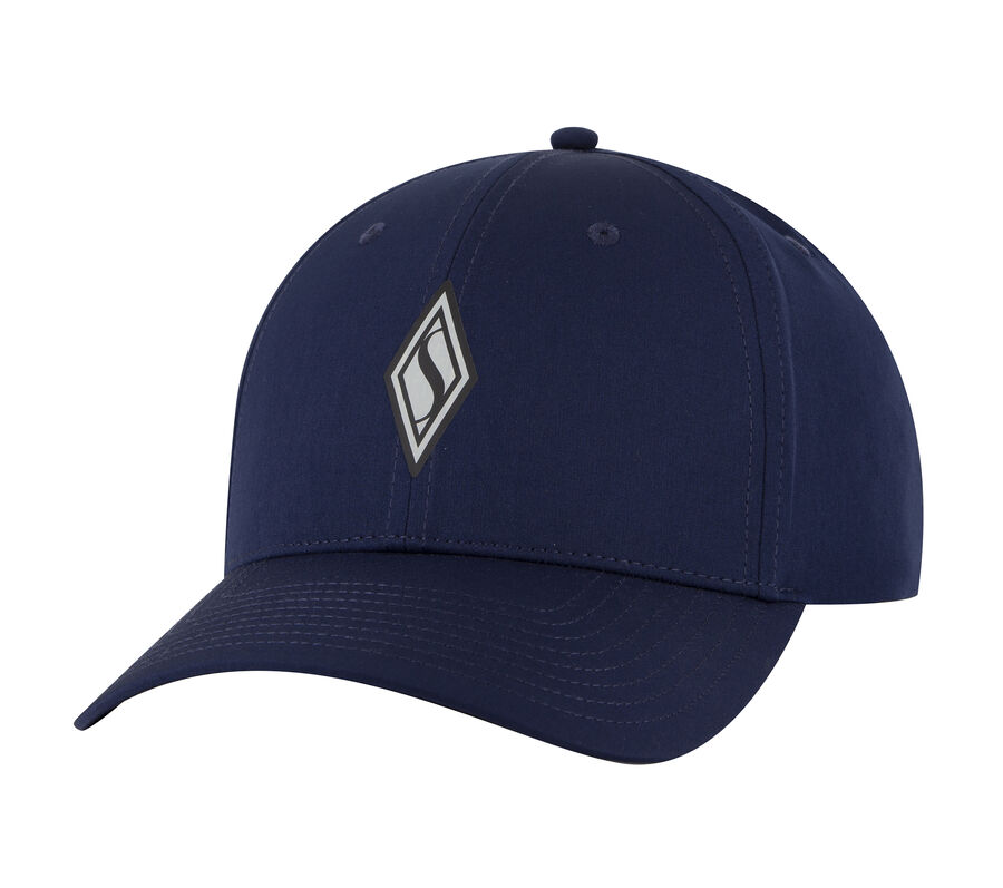 SKECHWEAVE Diamond Snapback Hat, TMAVE MODRÁ, largeimage number 0