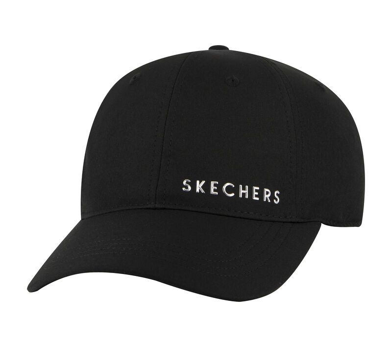 Skech-Shine Foil Baseball Hat, ČERNÁ, largeimage number 0