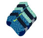 6 Pack Space Dye Low Cut Socks, MODRÝ / ŠEDÁ, large image number 2