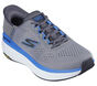 Skechers Slip-ins: Max Cushioning Suspension, GRAY / BLUE, large image number 4
