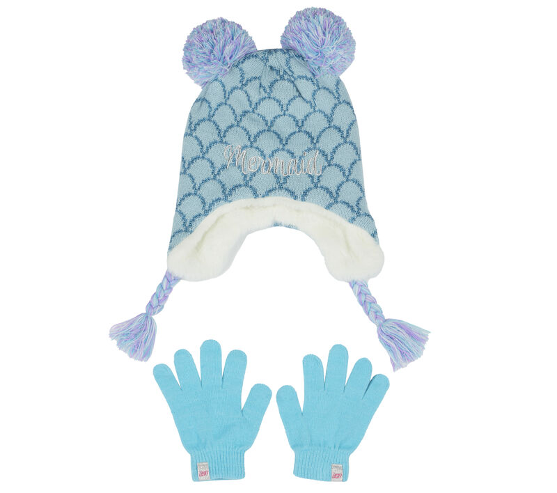 Cold Weather Mermaid Hat & Glove 1 Pack, MULTI, largeimage number 0