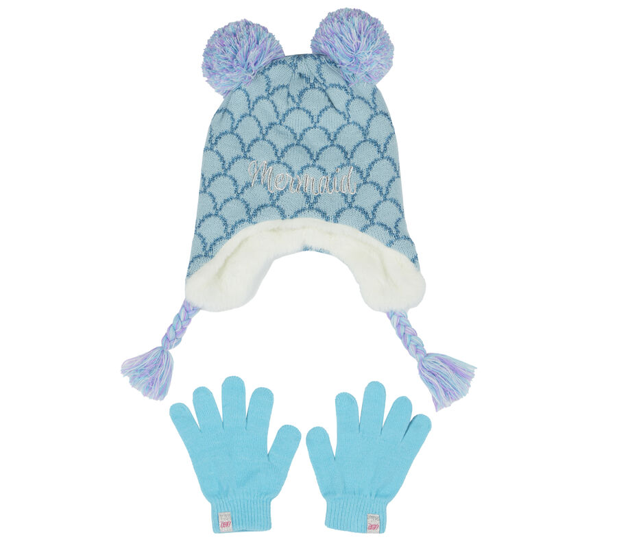 Cold Weather Mermaid Hat & Glove 1 Pack, MULTI, largeimage number 0