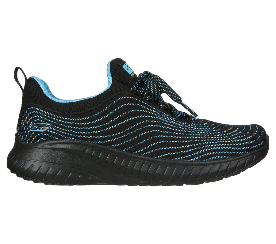 Skechers BOBS Sport Squad Chaos - Gr8t Zags, BLACK / TURQUOISE, largeimage number 0