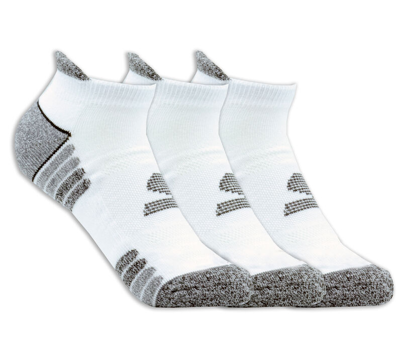 3 Pack GOdri Heathered Performance Socks, BÍLÝ, largeimage number 0