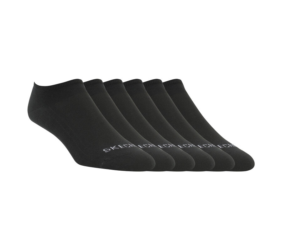 6 Pack Color Liner Socks, ČERNÁ, largeimage number 0