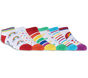 6 Pack Low Cut Rainbow Socks, MULTI, large image number 0