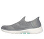Skechers Slip-ins: GO WALK 6 - Fabulous View, GRAY, large image number 4