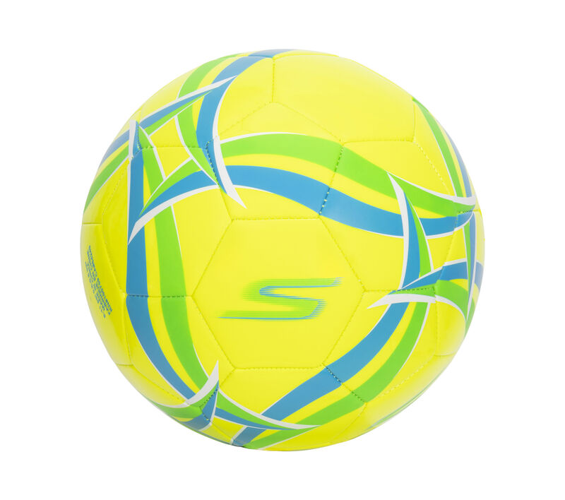 Hex Multi Wide Stripe Size 5 Soccer Ball, ZLUTÁ / MULTI, largeimage number 0