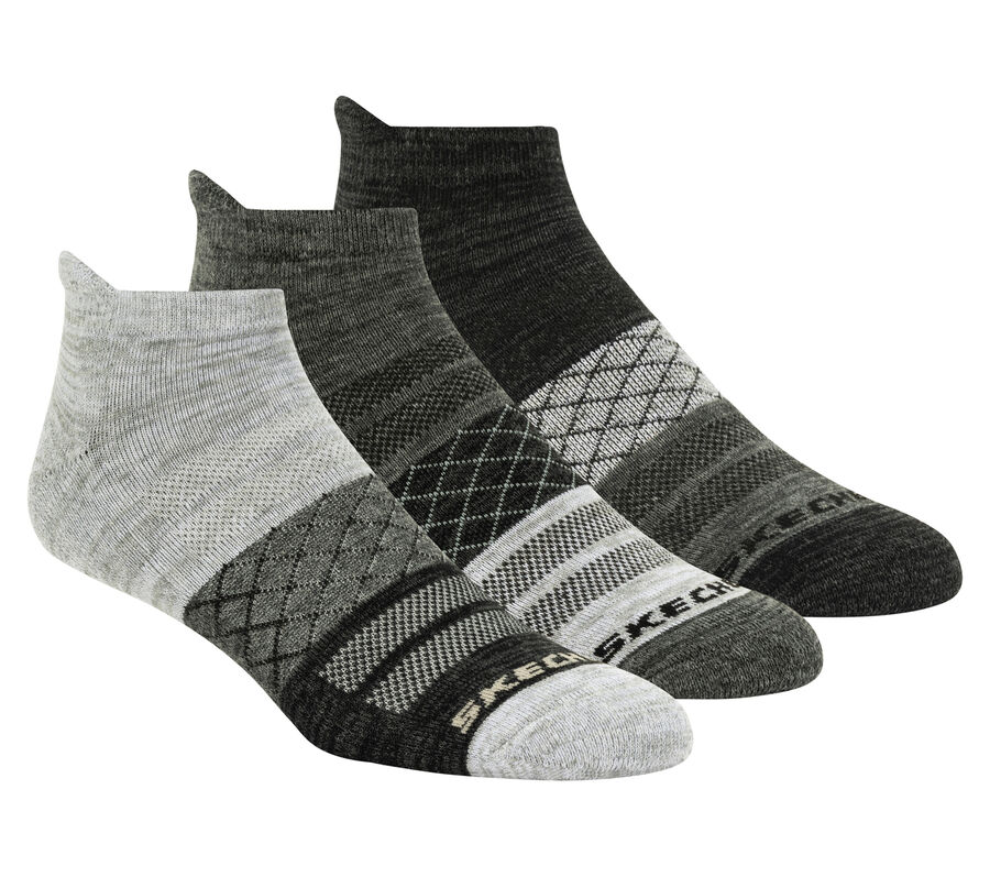 3 Pack Diamond Arch Socks, ŠEDÁ, largeimage number 0