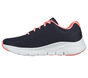 Skechers Arch Fit - Big Appeal, NAVY / CORAL, large image number 4