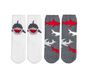 Shark Cozy Crew Socks - 2 Pack, WHITE, large image number 1