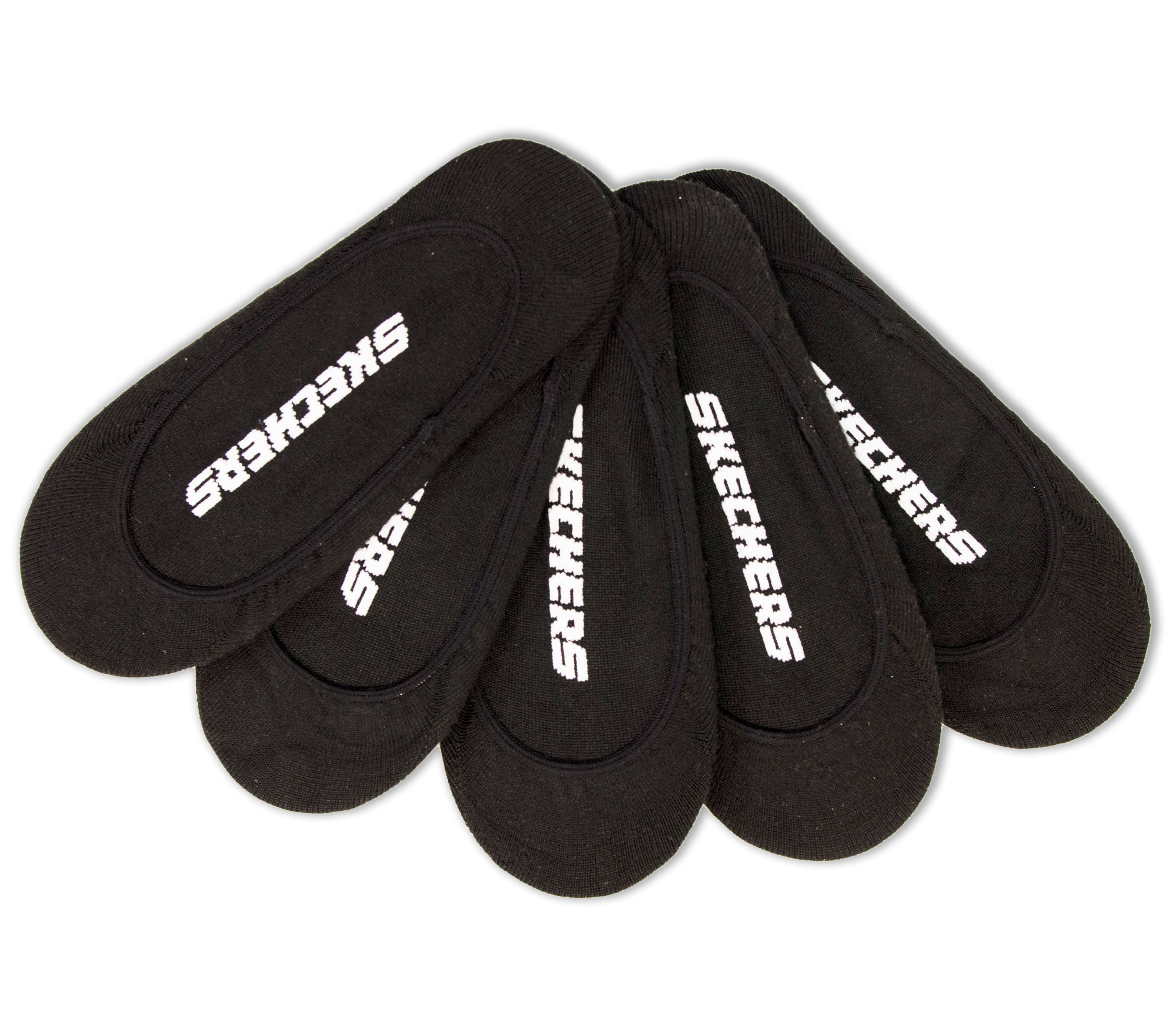 5 Pack Non Terry Solid Liner Socks | SKECHERS CZ